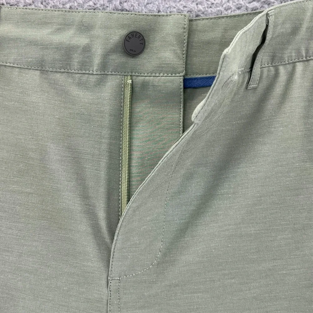FAHERTY All Day Golf Shorts Men 30 (30x9 Act) Green Athleisure Beach Draw String